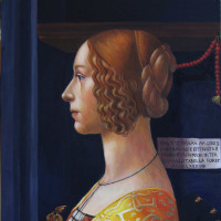 D’après le portrait de Giovanna Tornabuoni de Ghirlandaio