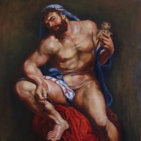 D’après « Hercule et Omphale» de Rubens (détail)
