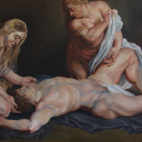 D’après « La mort d’Adonis » de Rubens (détail)